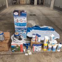 Piscina giardino 3mt seminuova e molti accessori