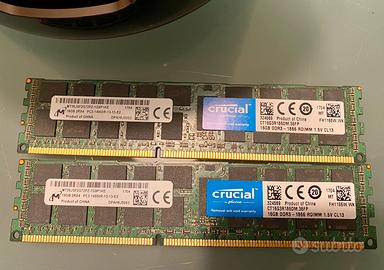 Crucial Ram 32 Gb (2 x16) per Mac Pro 6.1. DD