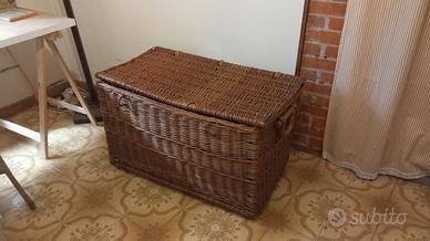 Cassapanca/Baule in vimini