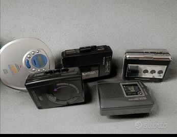 Lotto Audio Vintage: 4 Walkman + Lettore CD