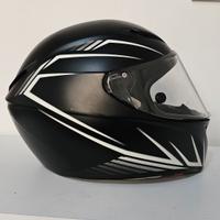Casco AGV Veloce S Predatore Nero Opaco / Bianco.
