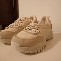 Scarpe donna bianche e oro taglia 39