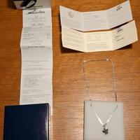 collana in argento e ciondolo in oro blue spirit