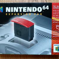 Scatola di Expansion Pak Nintendo 64 e Jumper Pak