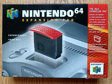 Scatola di Expansion Pak Nintendo 64 e Jumper Pak