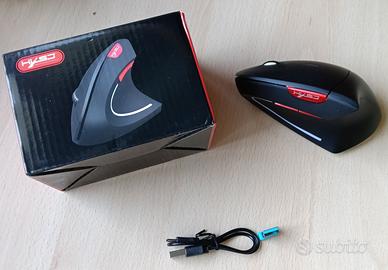 Mouse verticale Ricaricabile Wireless BT+2.4G