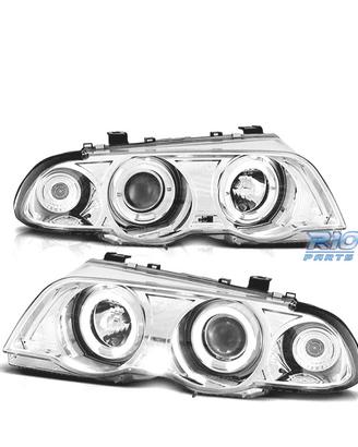 FARI BMW E46 98-01 ANGEL EYES FONDO CROMATO