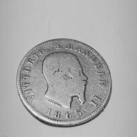 1 lira regno d'Italia del 1863