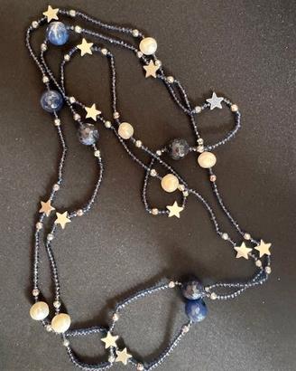 Collana gioiello doppio giro