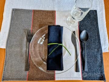 americani tovagliette 6 pezzi 100% cotone francese