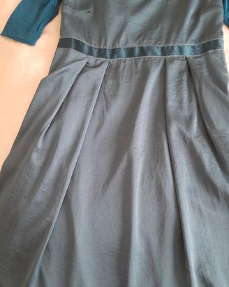 MALIPARMI : vestito blu petrolio