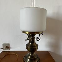 Lampada Vintage in Ottone e Vetro