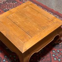 Tavolino basso massello in rovere 60*60*35