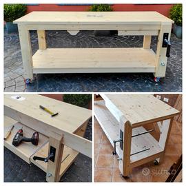 Banco falegname tavolo da lavoro morsa fresa sega 