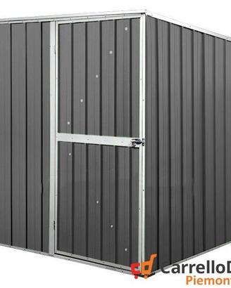 Box giardino lamiera acciaio 175x185 grigio scuro