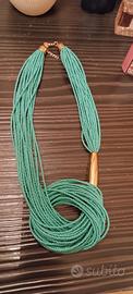 collana verde acqua 