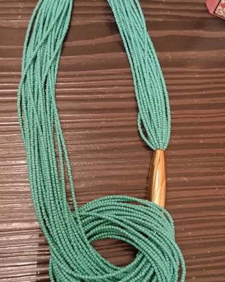 collana verde acqua 