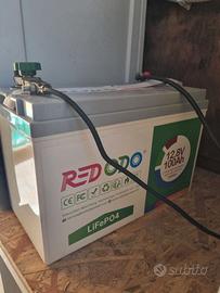 4 batterie 12V 100ah impianto fotovoltaico
