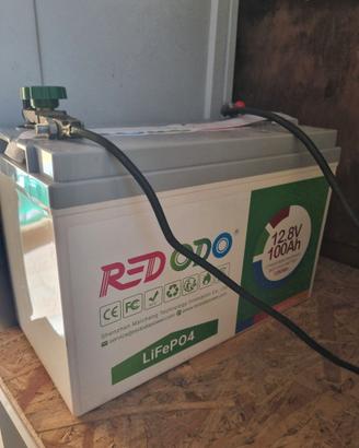 4 batterie 12V 100ah impianto fotovoltaico