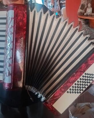 Fisarmonica Stradella 26/48 tasti, custodia rigida