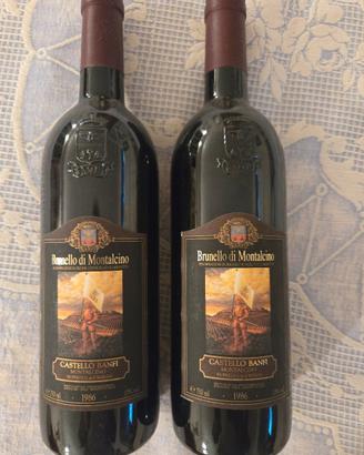 2 bottiglie Brunello di Montalcino, Banfi 1986
