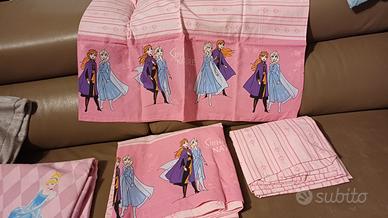 set lenzuola frozen letto singolo mai usate