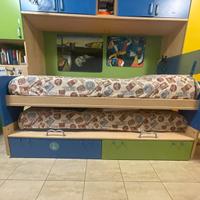 Letto doppio estraibile moretti