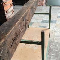 vecchi travi della ferrovia 