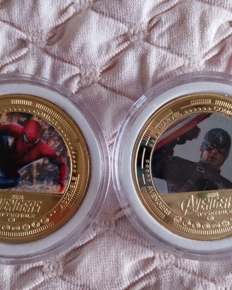 Monete Marvel Avengers Assembled Spider-Man/Cap