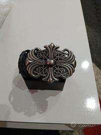 Cinta uomo fregio in acciaio 120cm