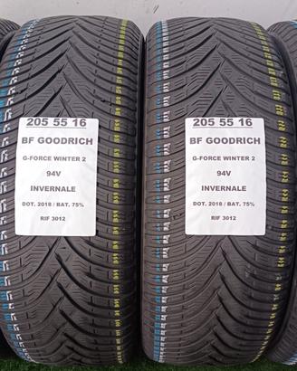 4 GOMME 205 55 16 BF GOODRICH INV RIF3021
