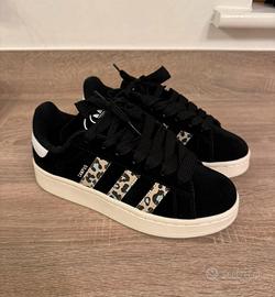 Campus 00s black leopard