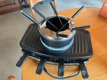 3 in 1 raclette bourguignonne griglia