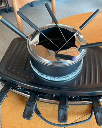 3 in 1 raclette bourguignonne griglia