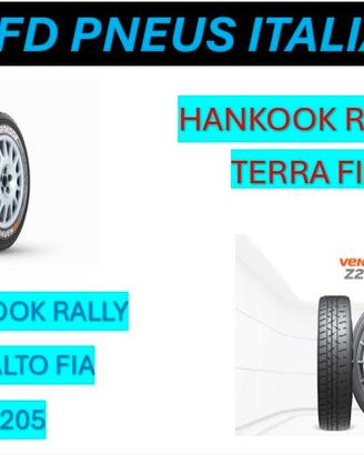 PNEUMATICI RALLY FIA HANKOOK e BARACATT  NUOVI 