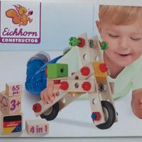 Meccano legno Eichhorn Constructor 4 in 1
