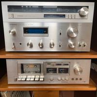 Impianto stereo vintage Pioneer serie blu