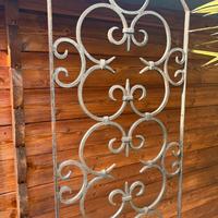 2 pannelli decorativi in ferro battuto a mano