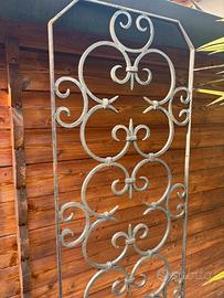 2 pannelli decorativi in ferro battuto a mano