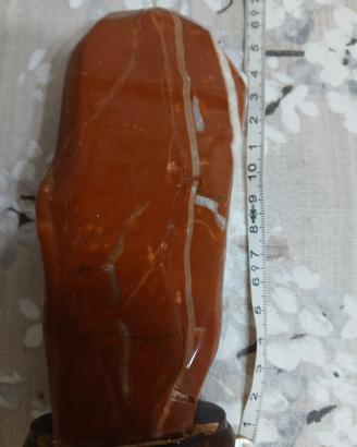 scultura onice arancione naturale lucidare a mano