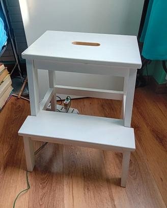 sgabello scaletta 36x50 bianco