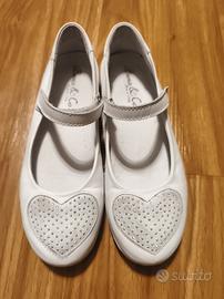 Ballerine bambina scarpe in pelle n.36 