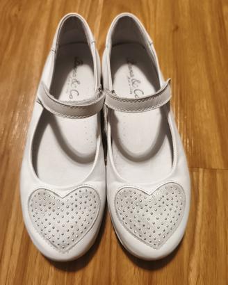 Ballerine bambina scarpe in pelle n.36 