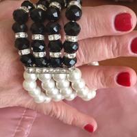 Bracciale a quattro fili di pietre