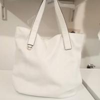 Borsa in pelle bianca