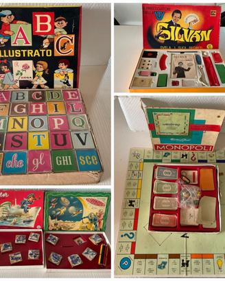Lotto giochi vintage anni 60/70 