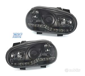 FARI VOLKSWAGEN VW GOLF 4 LUCE DIURNA A LED FONDO 