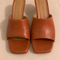 Sandalo pelle tg.37 color coccio Made in Italy