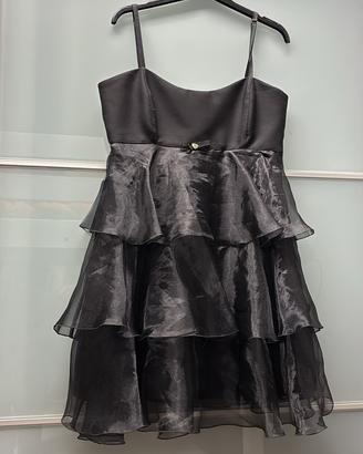 Abito Rinascimento Nero Elegante Cerimonia M Nuovo