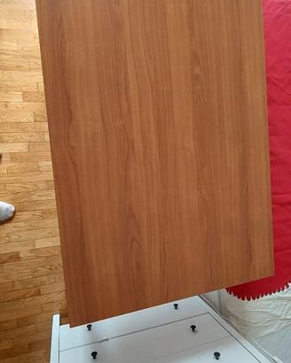 Tavolo 120x80 allungabile 170+4 sedie legno ferro